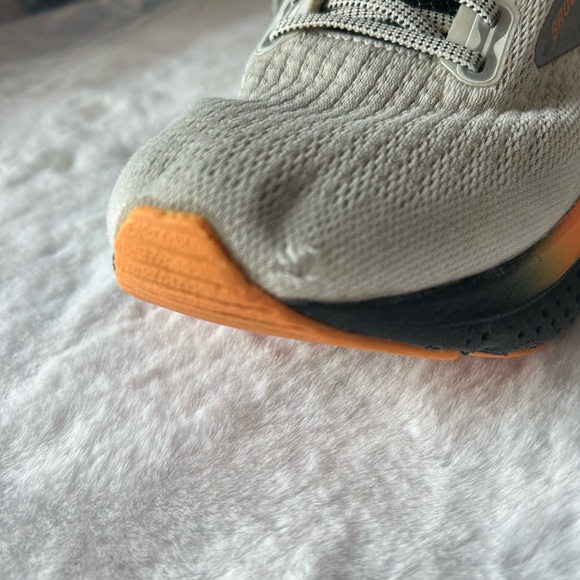 Brooks Glycerin 21 Men orange white cushion supportive running shoe sz 9.5 - Picture 9 of 11